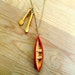 Canoe and Oars Necklace Large