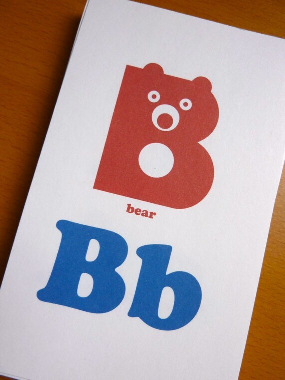 cards printable 3x5 Printable Blue Red 3x5 Flash & Cards Alphabet Animal PDF