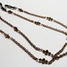Beaded Eyeglass Holder Lanyard Chain COPPER TOPAZ Mother, Teacher, Nurse, Airline, Gift For Her