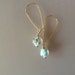 Baby blue beaded earrings