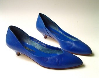cobalt blue heels – Etsy UK