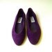 80s vintage Purple Suede Ballet Flats