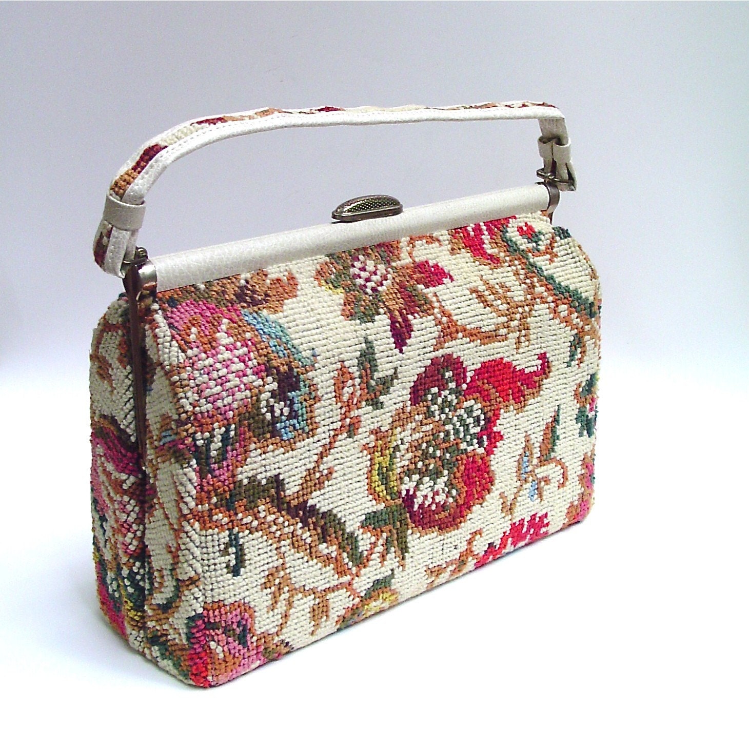 vintage Floral Carpet Bag