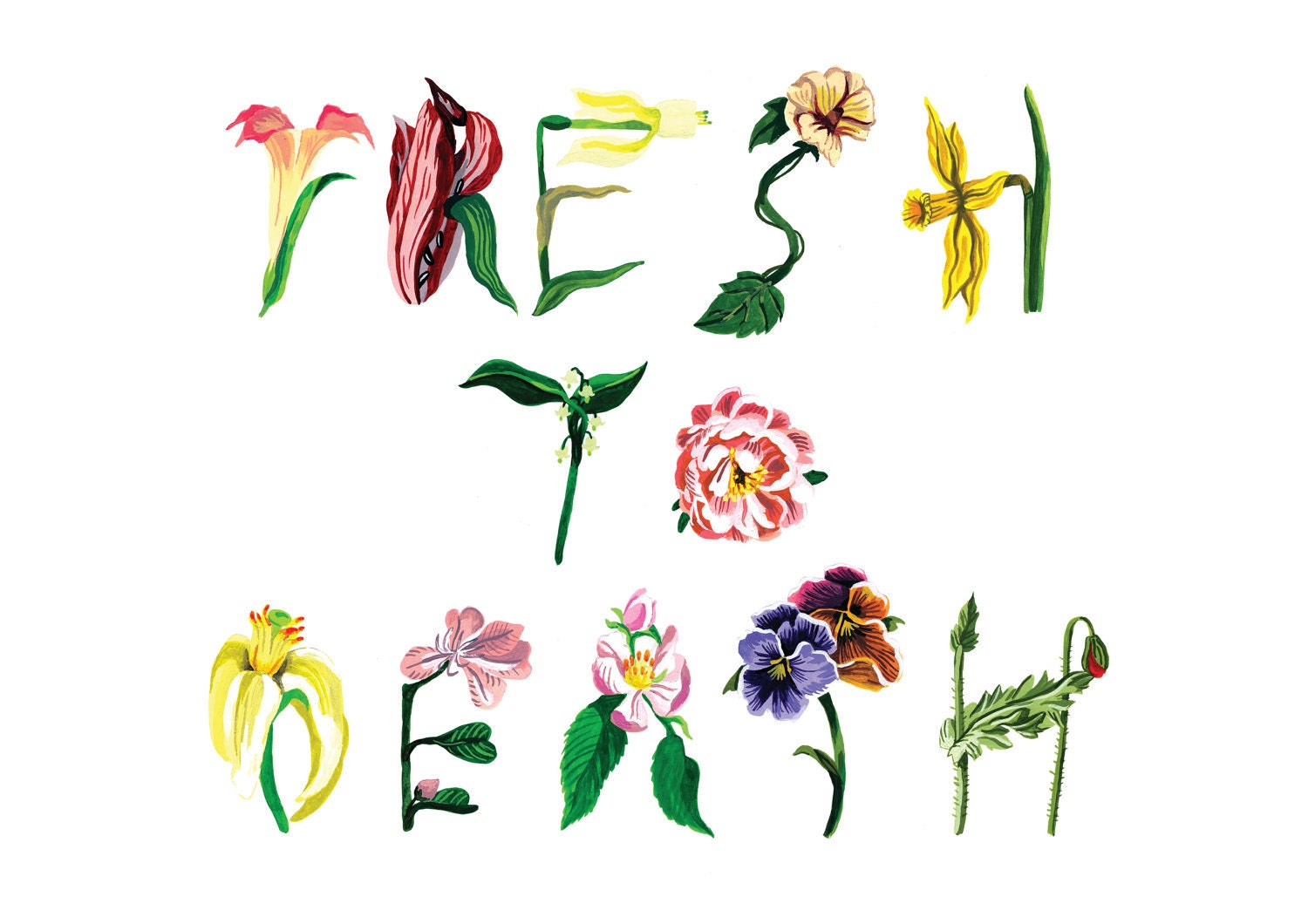 Fresh To Death A4 Print by elliecryer on Etsy