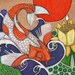 Colorful Japanese Koi Carp Fish Animal Print by Lynnette Shelley