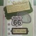 Retro Route 66 Hit The Road BIRTHDAY card
