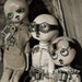 8 art DOLL postcards set-g