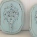Soft Shabby Chic Blue Upscaled Iron Wall Hook Plaque