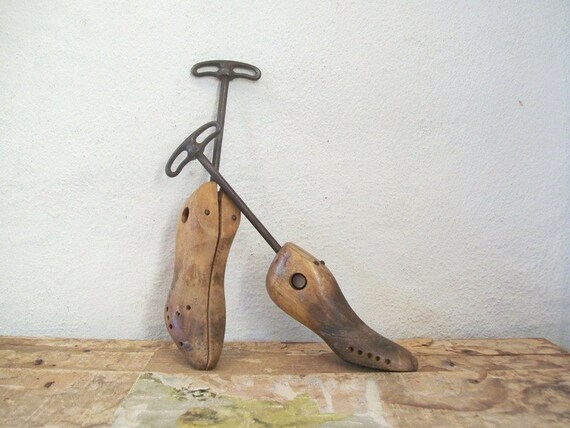 antique wooden boot stretcher