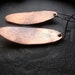 Handmade Copper Earrings - Oval - Coachella Style Free Shipping in US