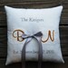 Completely custom and personalized, double sided, ring bearer pillow