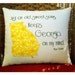 State pillow, Georgia on My Mind- Ray Charles, customizable