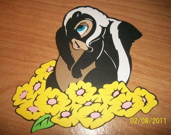 Flower the skunk die cut- from bambi