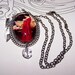 Crystal Ball Necklace, Fortune Teller Pendant, John Waterhouse Art, Set with Earrings