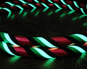 A Best Selling Hula Hoop - Glow In The DaRK 'Supernova Watermelon Sparkle' - Hoola Hoops Made YOUR Way.