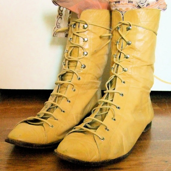 Reserved for Charlotte Vintage Yellow Victorian by RetroHeaven