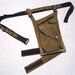 RESERVED for Teresa Miraglia Leg Bag in Hand Dyed Black Canvas with leg Strap and Adjustable Belt