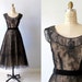 vintage 1950s Seymour Jacobson Designer Dress Medium