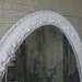 Shabby White Vintage Oval Framed Mirror - Chic MR502