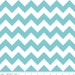 Chevron Stripe in Aqua - C320-20 - Riley Blake Designs - 1 Yard