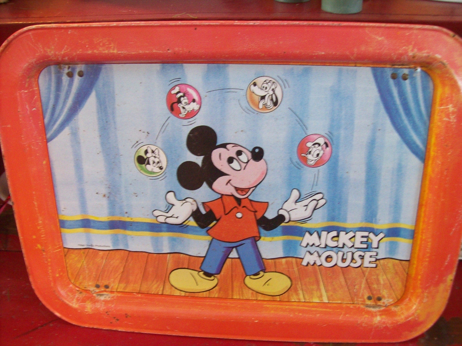 Vintage TV Lap Tray Mickey Mouse