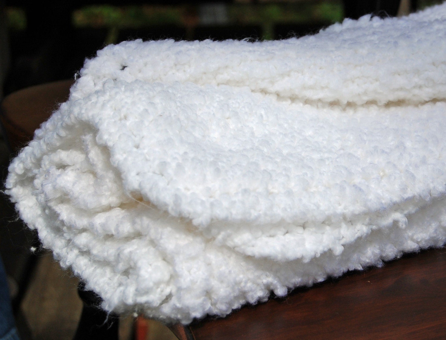 white baby blanket