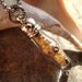 Genuine Sea Glass In A Tiny Bottle Pendant Necklace - Earthy Amber Seaglass Shells Stones