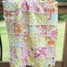Crib Size Quilt, Rag, Kumari Garden in pink, butterfly, ALL NATURAL, fresh modern handmade