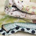 Minky Crib Quilt, Modern Meadow Mix, brown green blue, PLUSH for baby, fresh modern handmade children