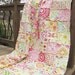 Full Size Quilt, Rag, Kumari Garden, shabby pink, Girl, ALL NATURAL, fresh modern handmade
