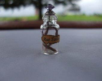 Gothic Witch Rat Tails spell bottle dollhouse miniature halloween