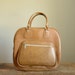 Vintage Pecan Brown Luggage Tote Bag