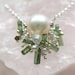 Mistletoe - Green Tourmaline Moonstone Pearl Necklace
