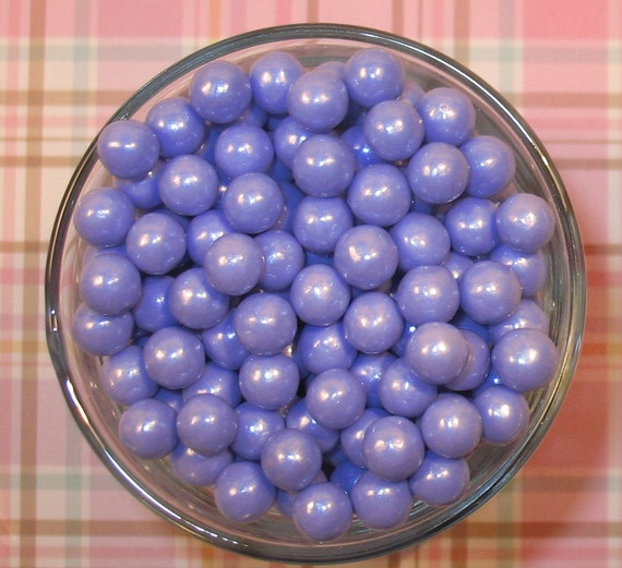 Edible Pearl Lavender Sugar Candy Beads 3 oz Cupcake or