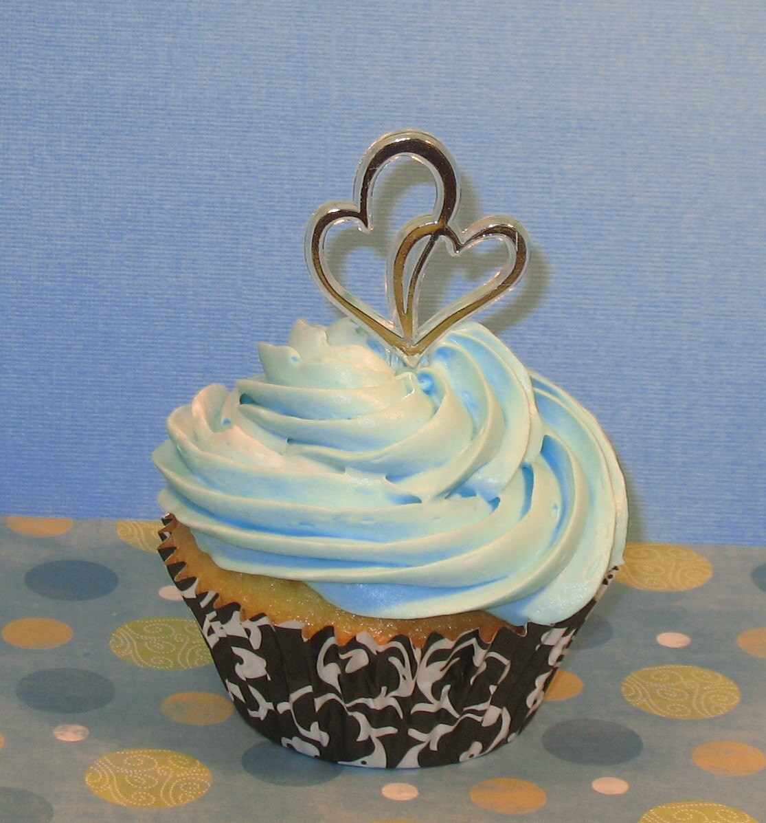 Silver Bridal Couple Cupcake Pick 12 by sweettreatssupplies