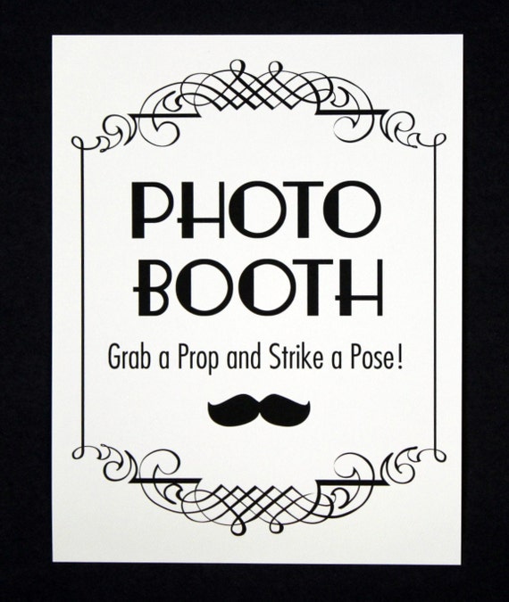 Photo Booth Sign Photo Booth Prop Photobooth By LittleRetreats