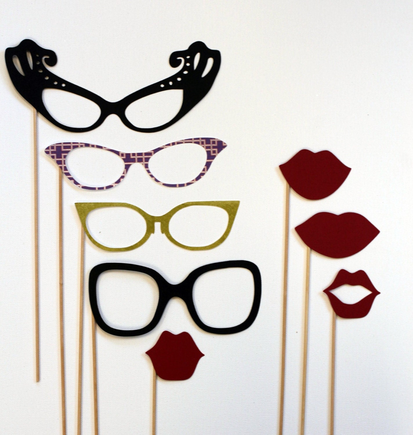 Photobooth Props Photo Prop Man Men Inspired Lips and