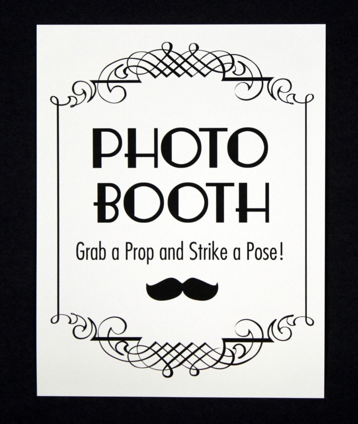INSTANT PDF Downlaod. Photo Booth Sign. Photo Booth Prop.