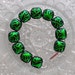 Dichroic Fused Glass Bracelet, Glass Jewelry, Dichroic Bracelet, Charm Bracelet X7854