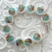 Lampwork Bracelet, Fused Glass Bracelet, Lampwork Beads, Glass Bracelet, Glass Beads, Hippie Jewelry, Rainbow Bracelet X8845