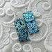 Dichroic Earrings, Glass Earrings, Fused Glass, Dichroic Glass Earrings, Blue Earrings X6225