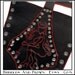 Saints and Sinners.... Leather Arm Bands in Red and Black
