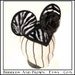 My Pet Zebra.. Minnie Mouse Ear Hat in BxW Zebra Fur