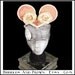 Flushed Cheeks... Minnie Mouse Ears in Pink Brocade with Cream Veil