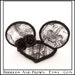 SkeletonMouse...Minnie Mouse Ears in Black and White Anatomy Fabric