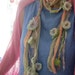 secret garden fairy flower fantasy - silky adornment/scarf/lariat from the enchanted forest
