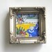 Miniature White Cat and Eiffel Tower Painting, original, acrylic, French Country, silver frame