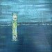 Abstract Art Acrylic Turquoise Painting on Canvas Original Contemporary