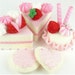 Felt Cake Set Princess Tea Party Dessert Set READY TO SHIP