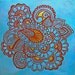 indian henna motif painting